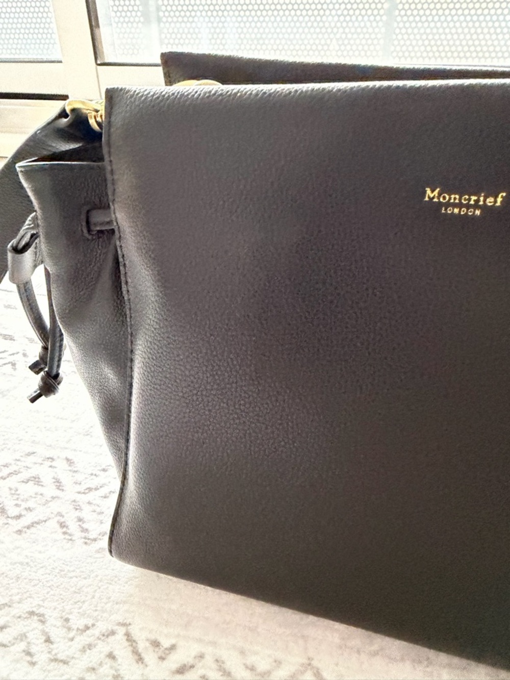 Moncrief London “Emily” Black Leather Bag – READ DESCRIPTION - Picture 3 of 14